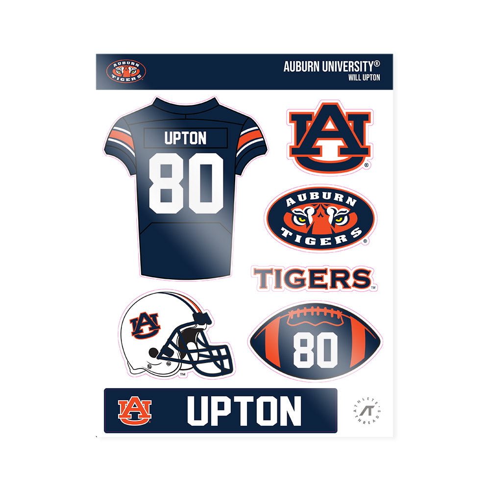 Auburn - NCAA Football : Will Upton - Sticker Sheet-0