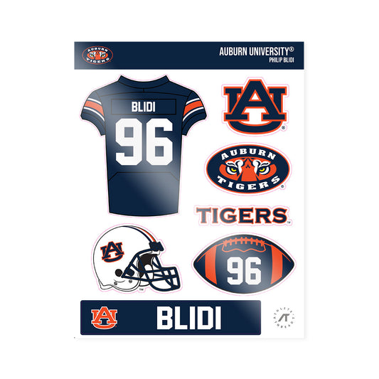 Auburn - NCAA Football : Philip Blidi - Sticker Sheet-0