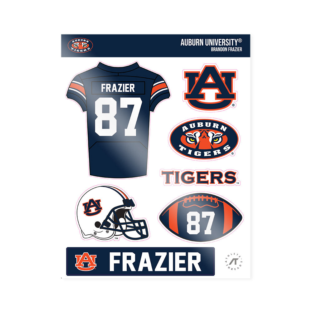 Auburn - NCAA Football : Brandon Frazier - Sticker Sheet-0