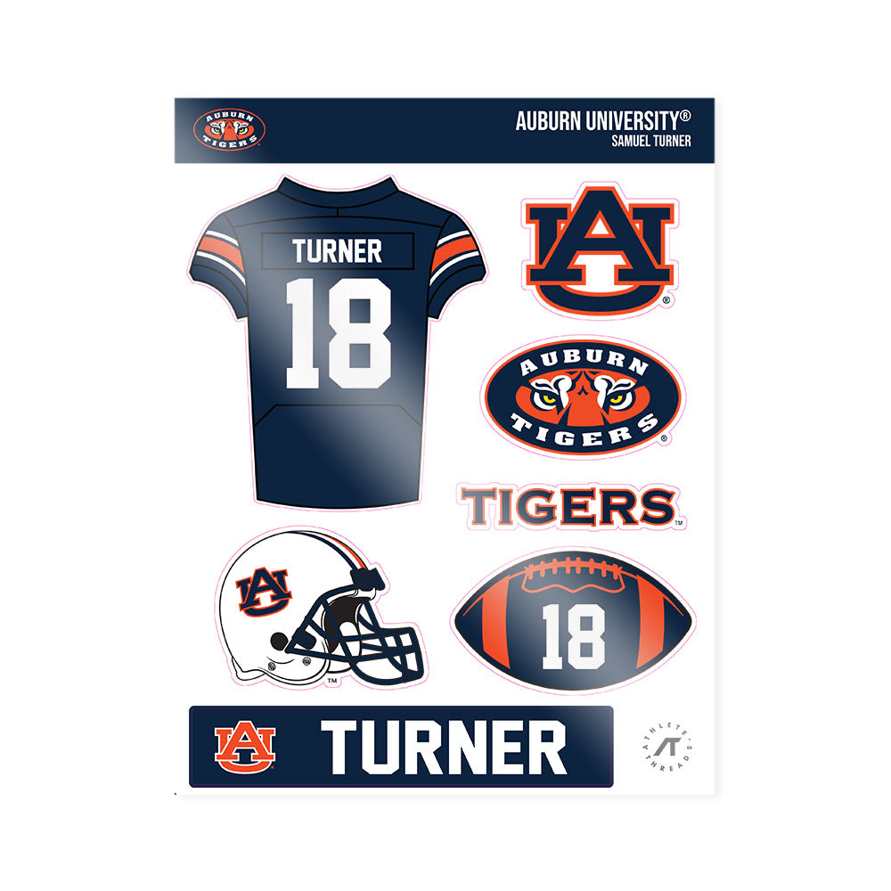 Auburn - NCAA Football : Samuel Turner - Sticker Sheet-0