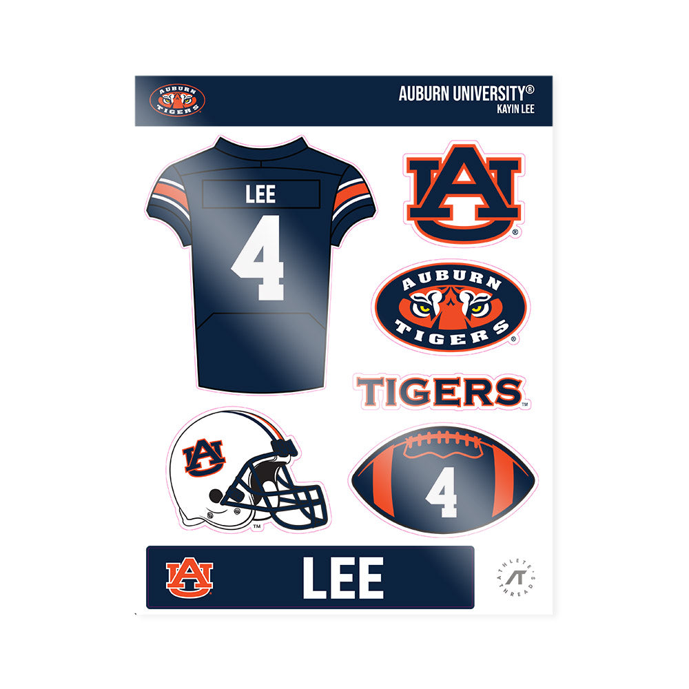 Auburn - NCAA Football : Kayin Lee - Sticker Sheet-0