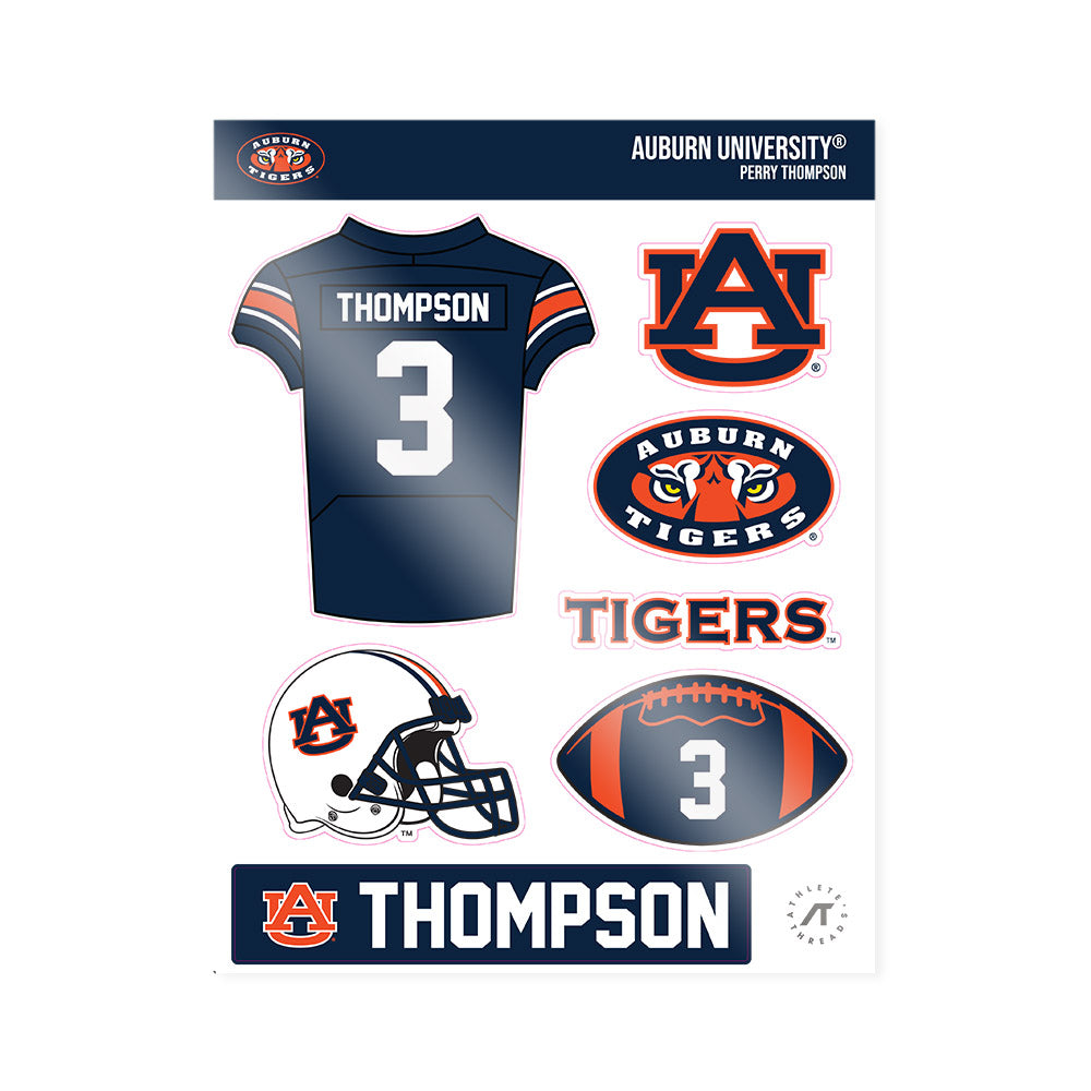 Auburn - NCAA Football : Perry Thompson - Sticker Sheet-0