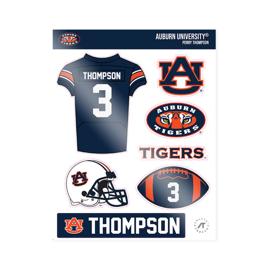 Auburn - NCAA Football : Perry Thompson - Sticker Sheet-0