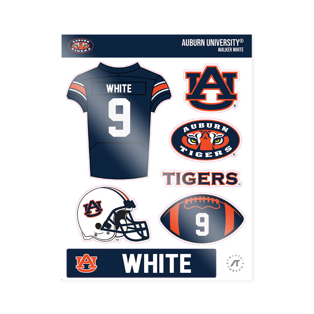 Auburn - NCAA Football : Walker White - Sticker Sheet-0