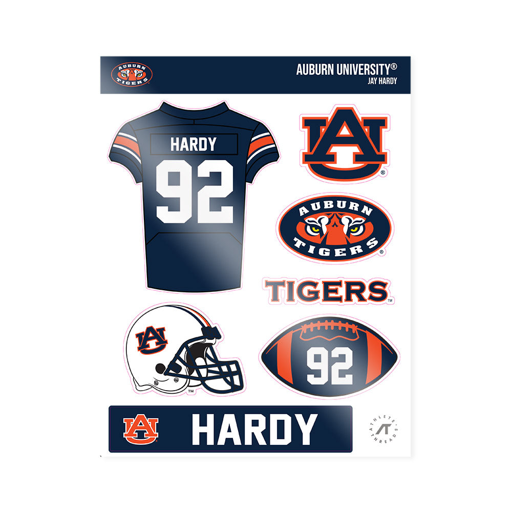 Auburn - NCAA Football : Jay Hardy - Sticker Sheet-0
