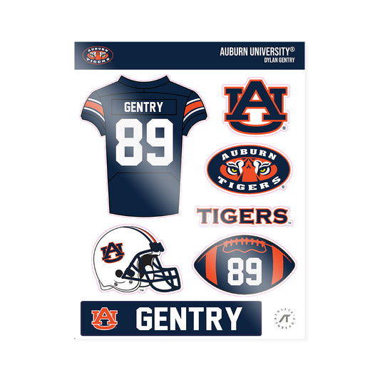 Auburn - NCAA Football : Dylan Gentry - Sticker Sheet-0