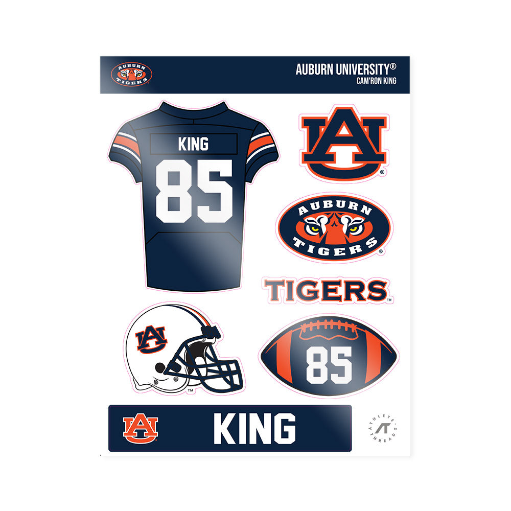 Auburn - NCAA Football : Cam'Ron King - Sticker Sheet-0