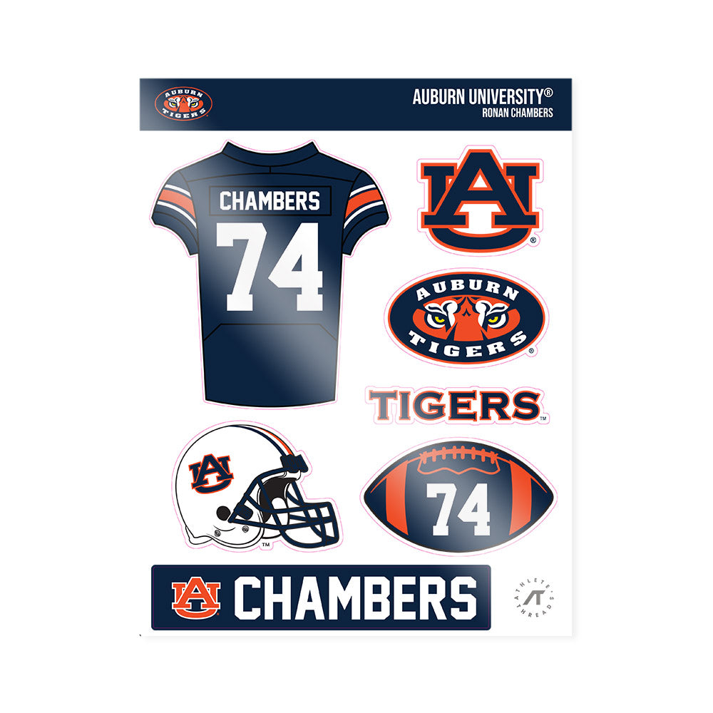 Auburn - NCAA Football : Ronan Chambers - Sticker Sheet-0