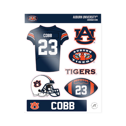 Auburn - NCAA Football : Jeremiah Cobb - Sticker Sheet-0