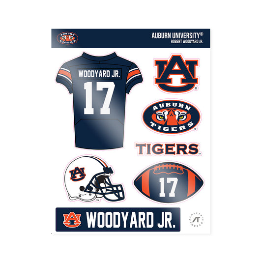 Auburn - NCAA Football : Robert Woodyard Jr. - Sticker Sheet-0