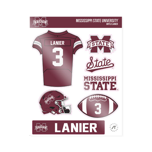 Mississippi State - NCAA Football : Brylo Lanier - Sticker Sheet-0