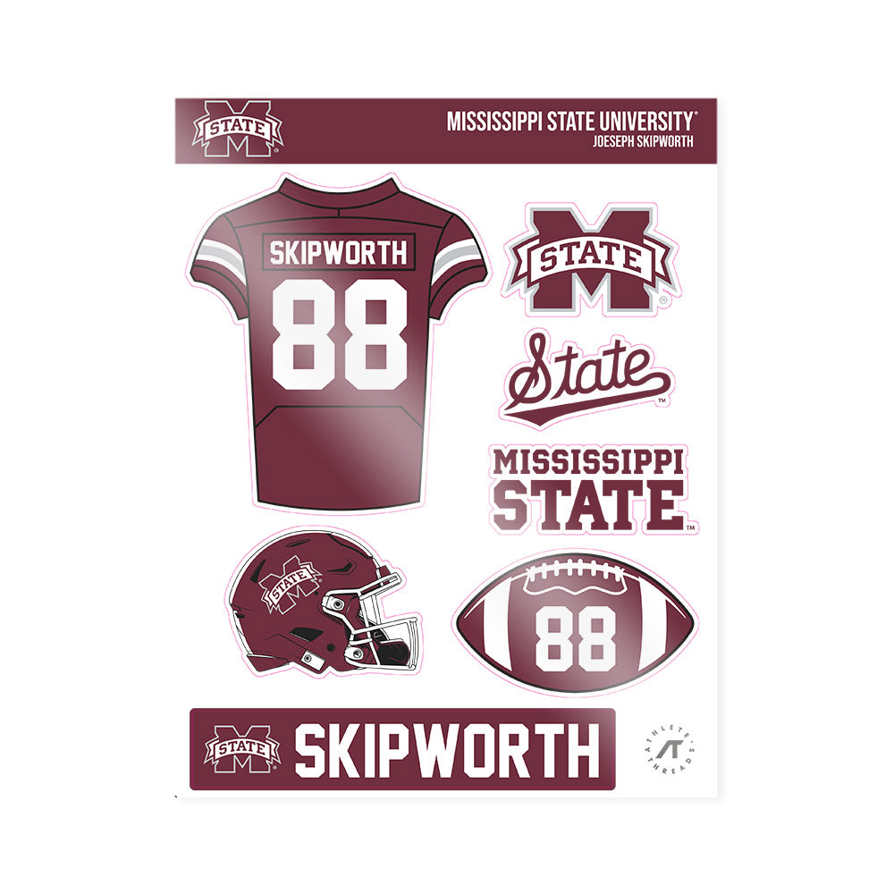 Mississippi State - NCAA Football : Joeseph Skipworth - Sticker Sheet-0