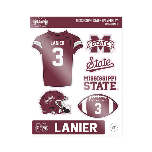 Mississippi State - NCAA Football : Brylan Lanier - Sticker Sheet-0
