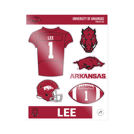 Arkansas - NCAA Football : Phillip Lee - Sticker Sheet-0