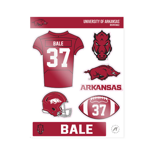 Arkansas - NCAA Football : Devin Bale - Sticker Sheet-0