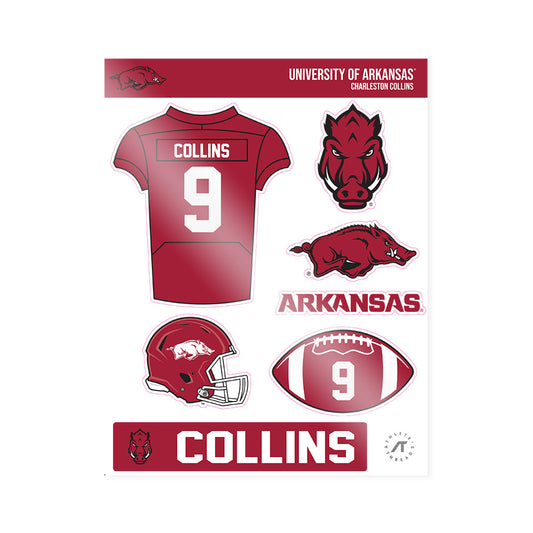 Arkansas - NCAA Football : Charleston Collins - Sticker Sheet-0