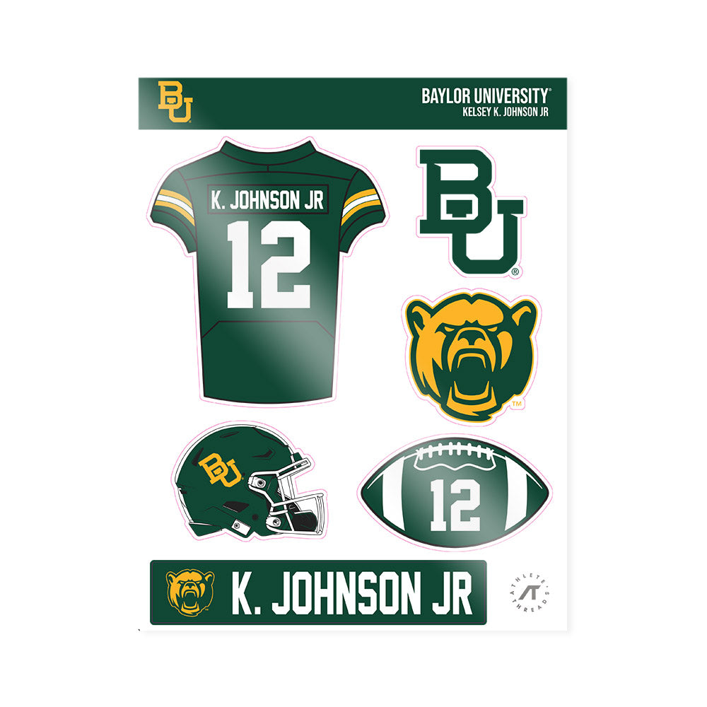 Baylor - NCAA Football : Kelsey K. Johnson JR - Sticker Sheet-0