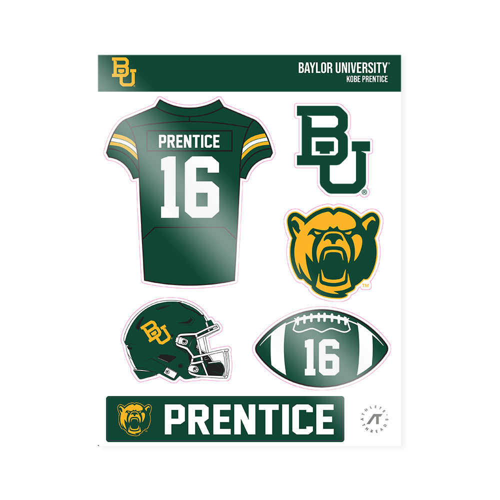 Baylor - NCAA Football : Kobe Prentice - Sticker Sheet-0