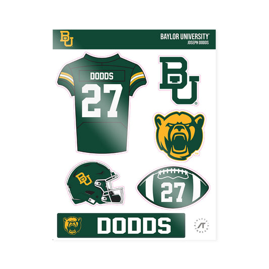 Baylor - NCAA Football : Joseph Dodds - Sticker Sheet-0
