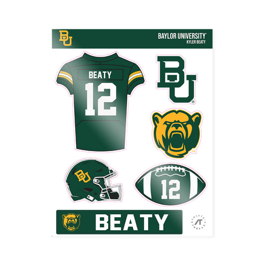 Baylor - NCAA Football : Kyler Beaty - Sticker Sheet-0