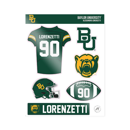 Baylor - NCAA Football : Alessandro Lorenzetti - Sticker Sheet-0