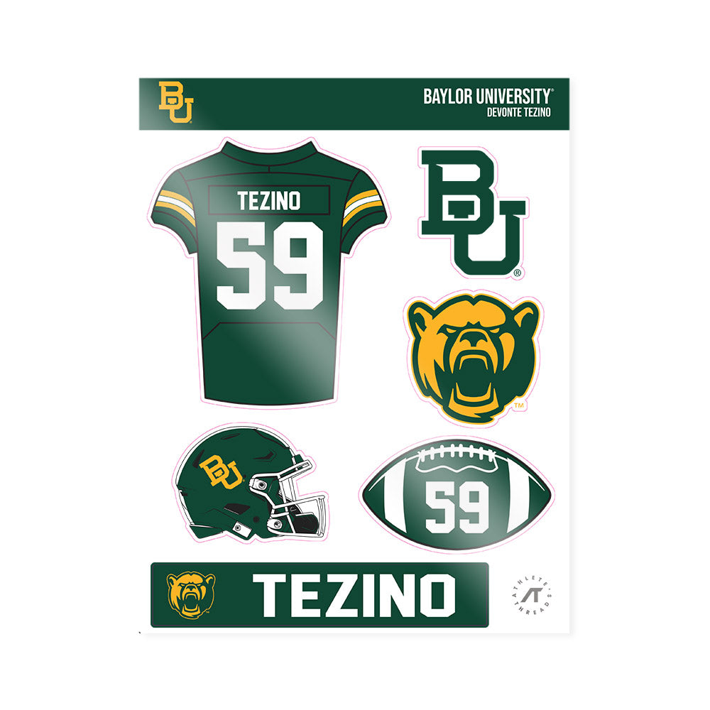 Baylor - NCAA Football : Devonte Tezino - Sticker Sheet-0