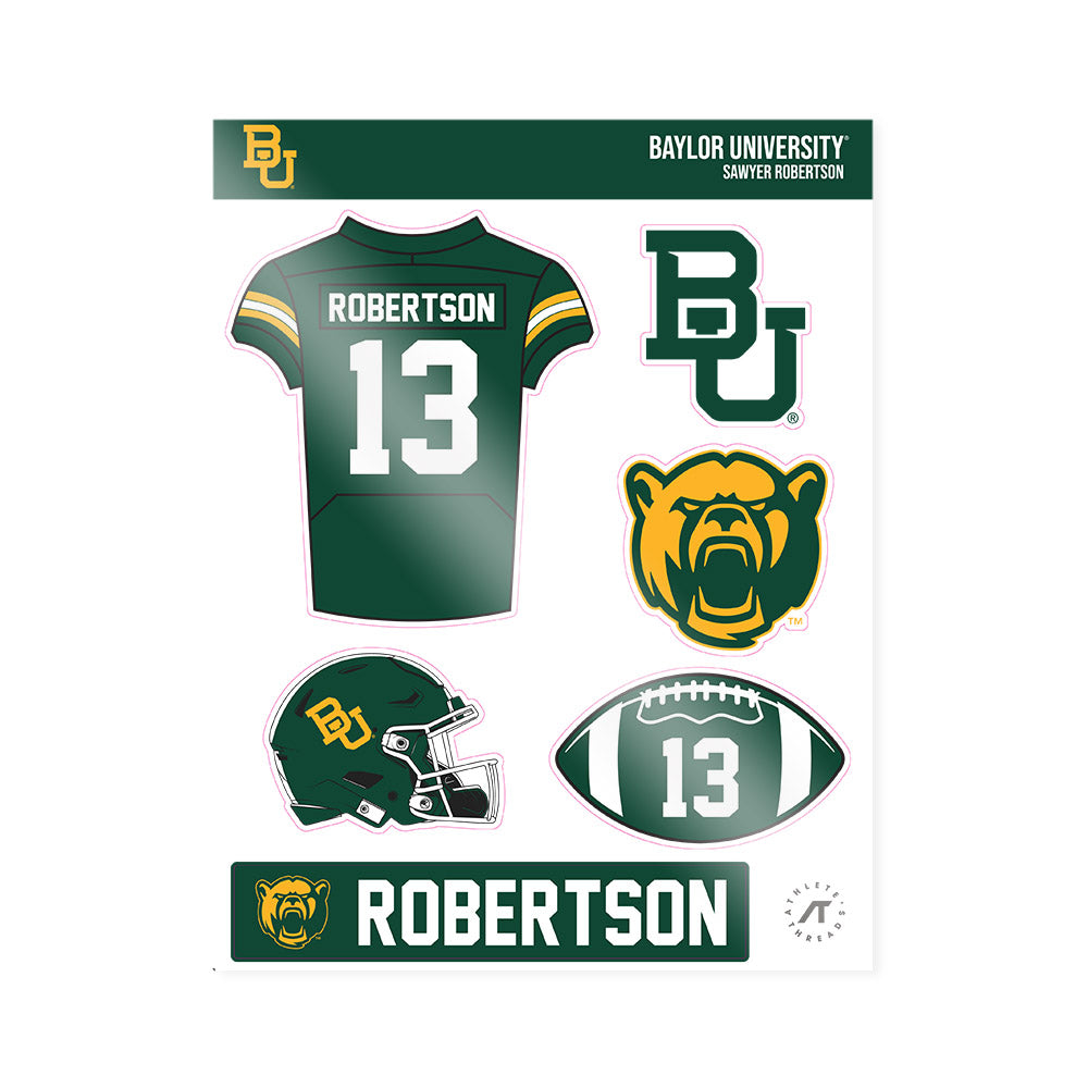 Baylor - NCAA Football : Sawyer Robertson - Sticker Sheet-0