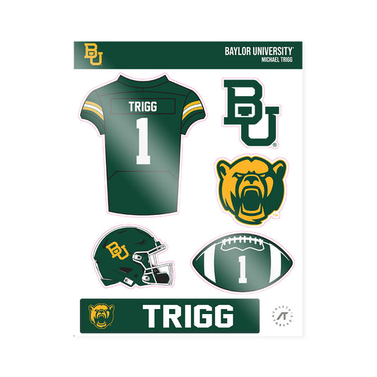Baylor - NCAA Football : Michael Trigg - Sticker Sheet-0