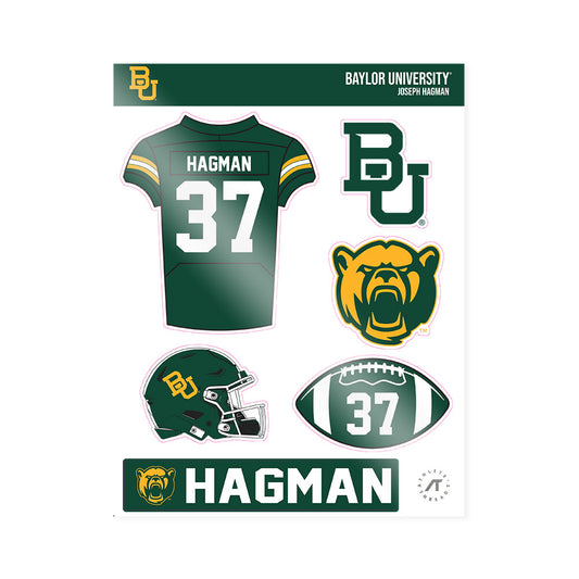 Baylor - NCAA Football : Joseph Hagman - Sticker Sheet-0