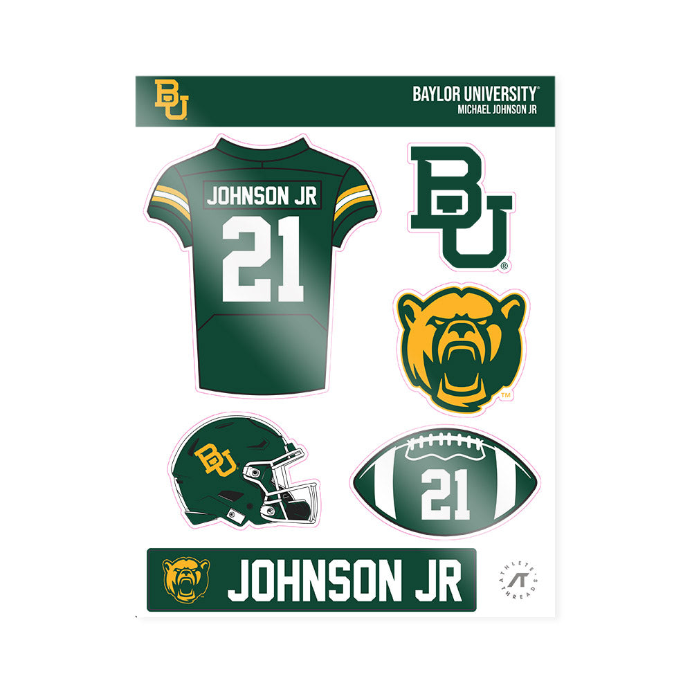 Baylor - NCAA Football : Michael Johnson Jr - Sticker Sheet-0