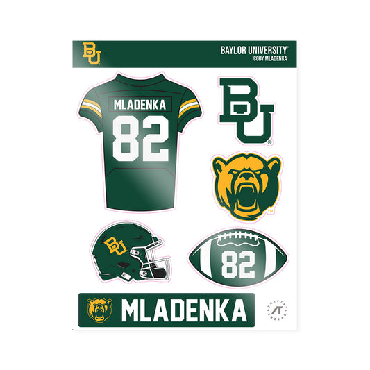 Baylor - NCAA Football : Cody Mladenka - Sticker Sheet-0