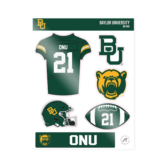 Baylor - NCAA Football : Bo Onu - Sticker Sheet-0