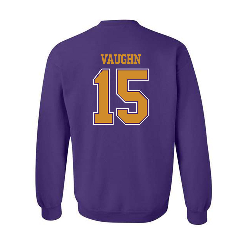 Alcorn - NCAA Football : Xzavier Vaughn - Classic Shersey Crewneck Sweatshirt-1