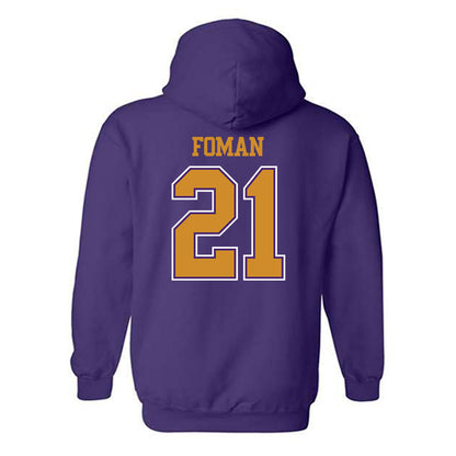 Alcorn - NCAA Men's Basketball : Kameron Foman - Classic Shersey Hooded Sweatshirt-1