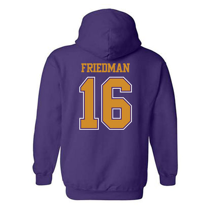 Alcorn - NCAA Baseball : Asher Friedman - Classic Shersey Hooded Sweatshirt-1