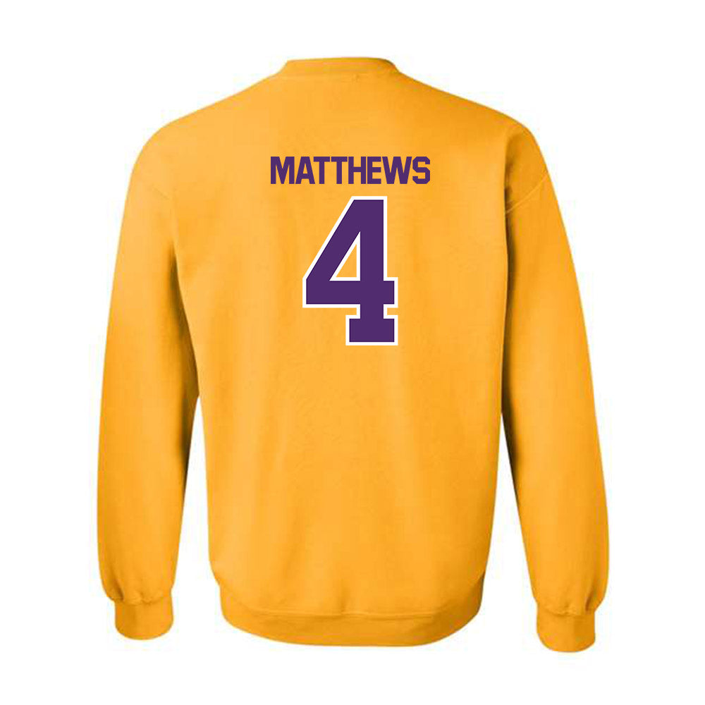 Alcorn - NCAA Football : Jacoby Matthews - Classic Shersey Crewneck Sweatshirt-1