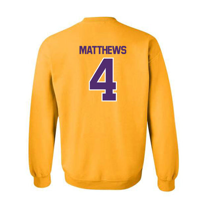 Alcorn - NCAA Football : Jacoby Matthews - Classic Shersey Crewneck Sweatshirt-1