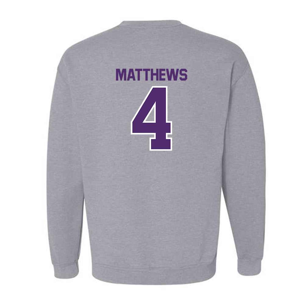 Alcorn - NCAA Football : Jacoby Matthews - Classic Shersey Crewneck Sweatshirt-1