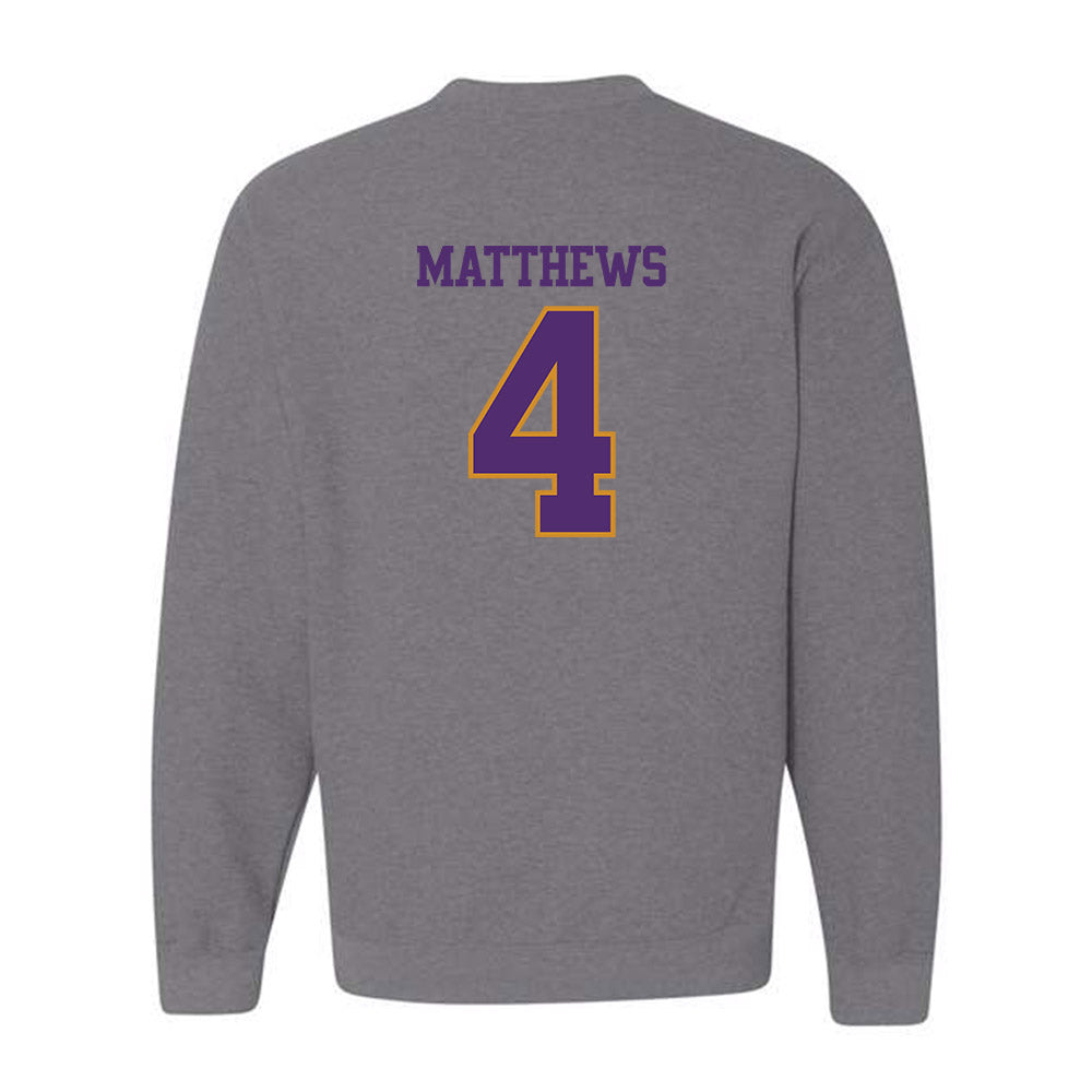 Alcorn - NCAA Football : Jacoby Matthews - Classic Shersey Crewneck Sweatshirt-1