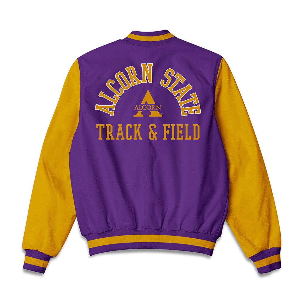 Alcorn - NCAA Men's Track & Field : Kendrick Matthews Jr - Bomber Jacket-1