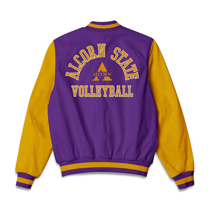 Alcorn - NCAA Women's Volleyball : Bailey Upshaw - Bomber Jacket-1