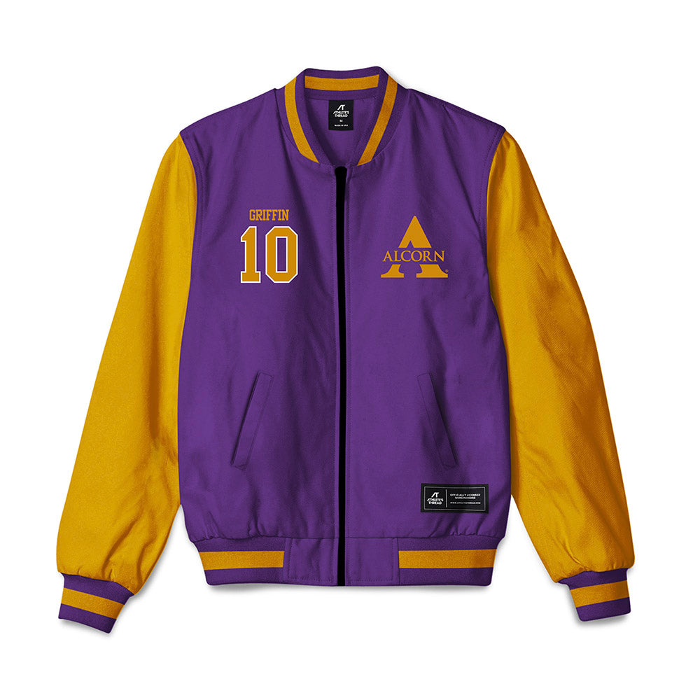 Alcorn - NCAA Football : Jaharon Griffin - Bomber Jacket-0