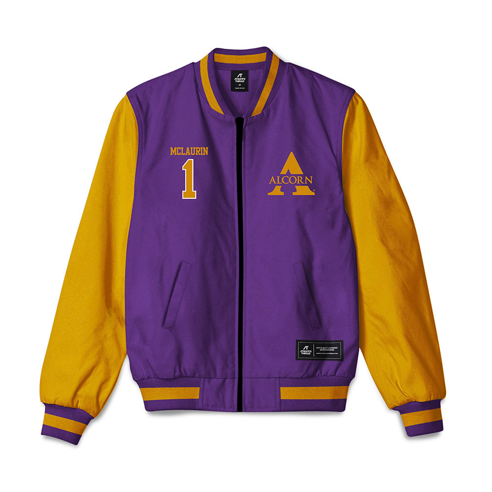 Alcorn - NCAA Football : Orlandus Mclaurin - Bomber Jacket-0