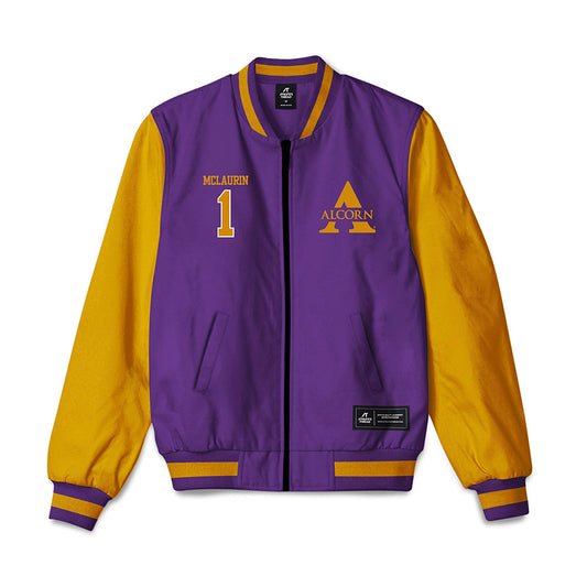 Alcorn - NCAA Football : Orlandus Mclaurin - Bomber Jacket-0