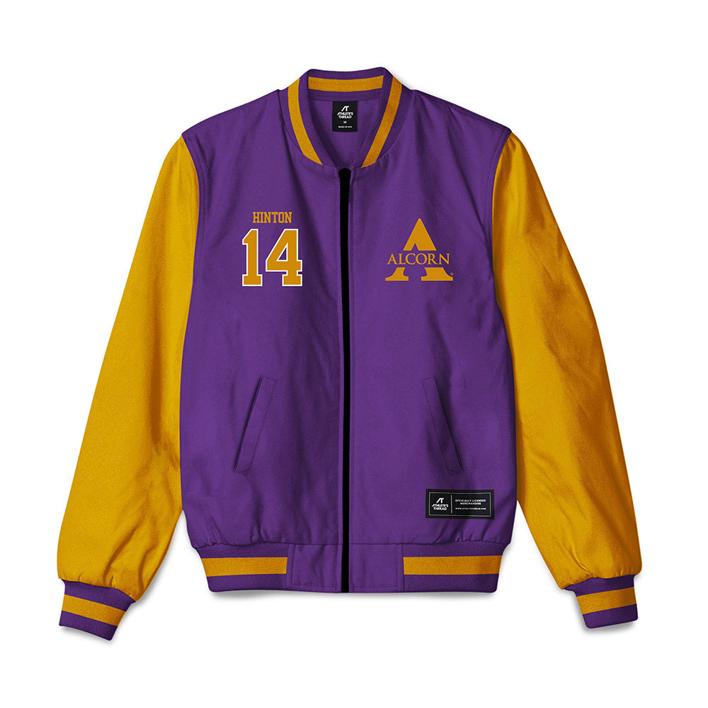 Alcorn - NCAA Football : Tabias Hinton - Bomber Jacket-0