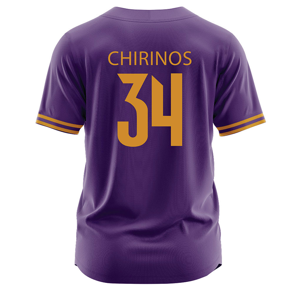 Alcorn - NCAA Baseball : Andres Chirinos - Purple Jersey-1
