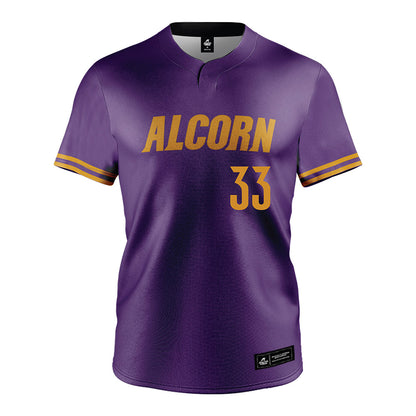 Alcorn - NCAA Baseball : Hayden Konkler - Purple Jersey-0