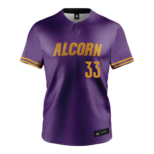 Alcorn - NCAA Baseball : Hayden Konkler - Purple Jersey-0