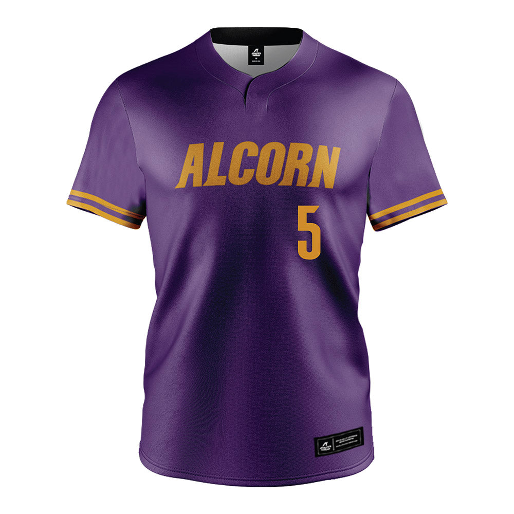 Alcorn - NCAA Baseball : Payton Baylis - Purple Jersey-0