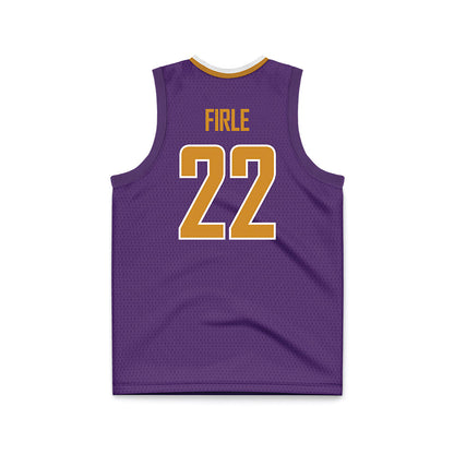 Alcorn - NCAA Men's Basketball : Kevin Firle - Purple Basketball Jersey-1